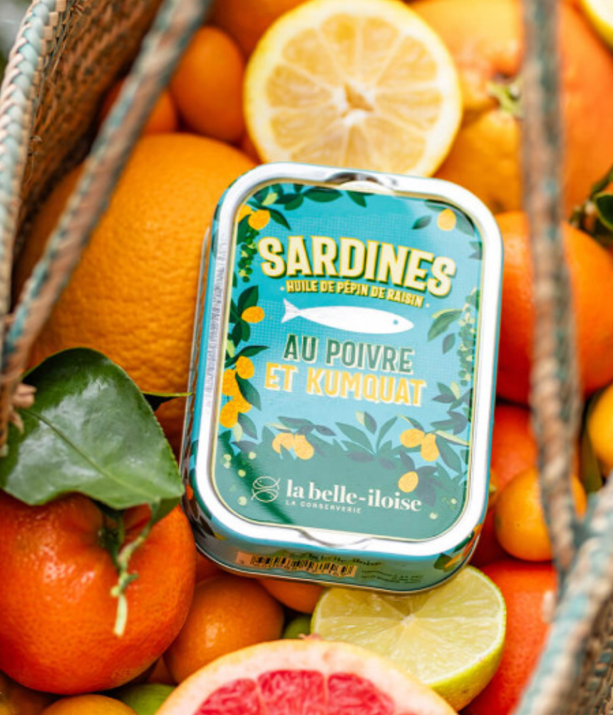 Sardinen mit grünem Pfeffer & Kumquat