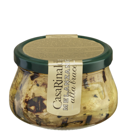 Gegrillte Auberginenstreifen