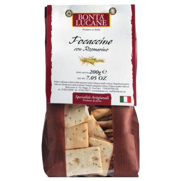 Bontà Lucane Focaccine al Rosmarino - L'ÉPICERIE
