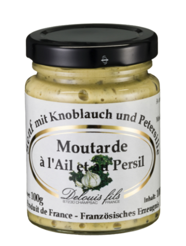 Senf mit Knoblauch und Petersilie