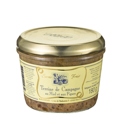 Landterrine mit Honig und Feigen