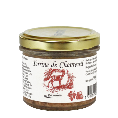 Mini-Rehterrine mit St. Emilion Rotwein
