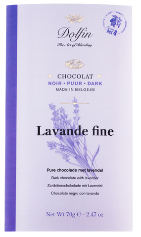 Dolfin Zartbitterschokolade mit Lavendel