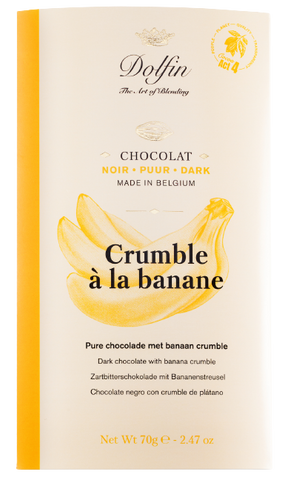 Dolfin Zartbitterschokolade mit Bananen-Crumble